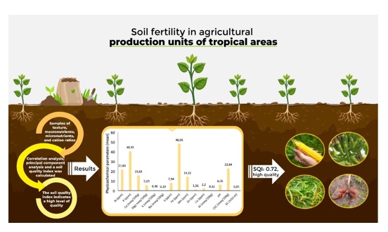 Soil fertility in agricultural production units of tropical areas 